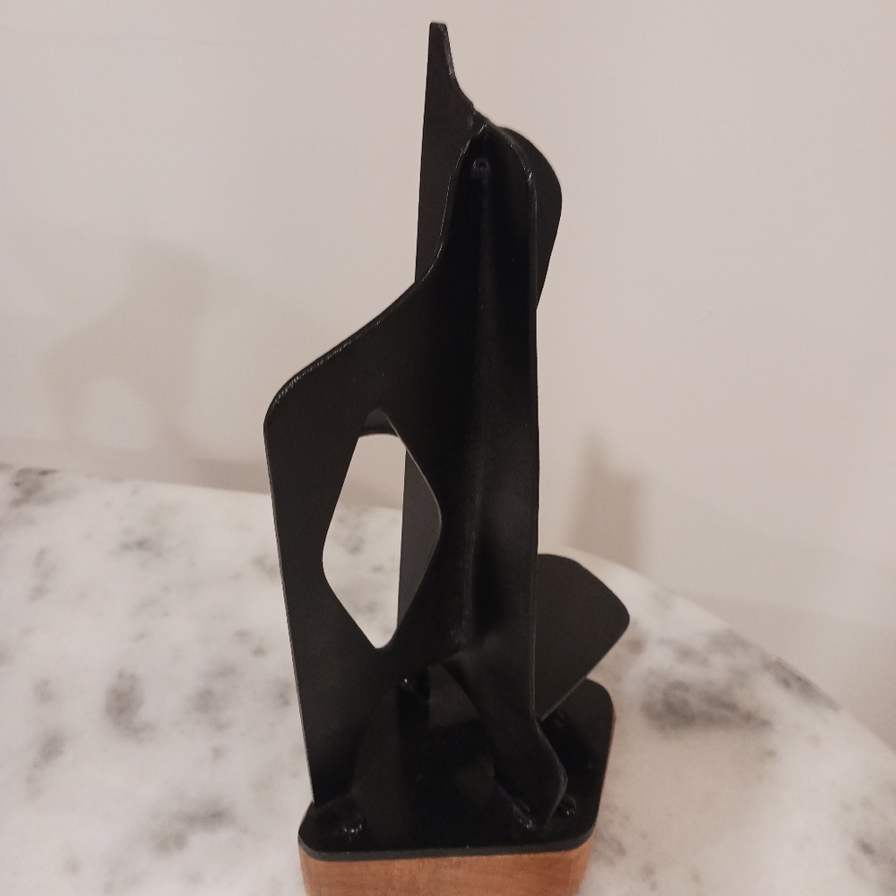 Black Metal Mcm Sculpture